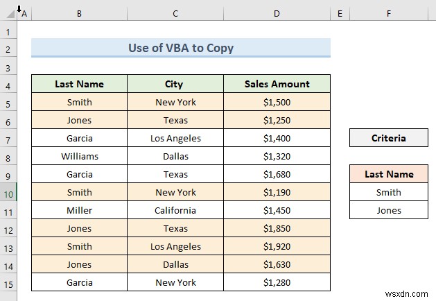 วิธีใช้ตัวกรองขั้นสูงเพื่อคัดลอกข้อมูลไปยังชีตอื่นใน Excel