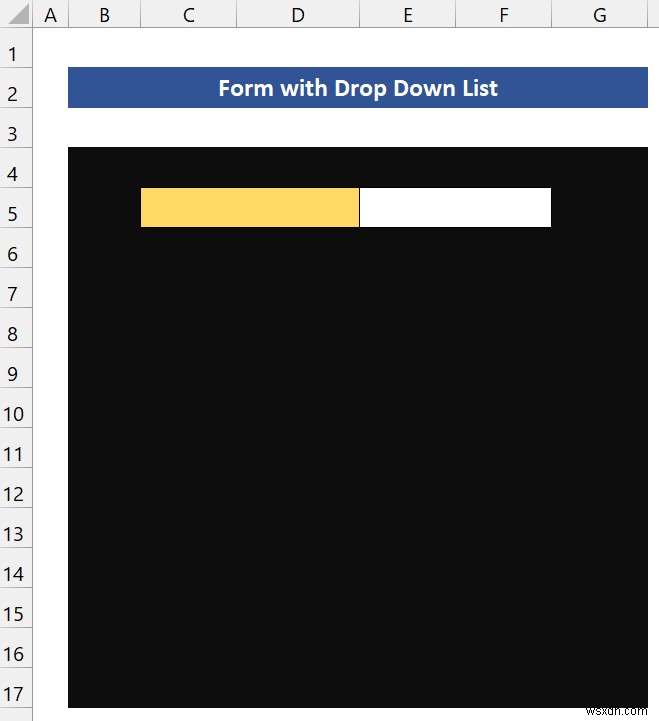 วิธีสร้างแบบฟอร์มที่มีรายการแบบเลื่อนลงใน Excel