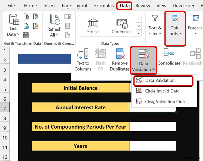 วิธีสร้างแบบฟอร์มที่มีรายการแบบเลื่อนลงใน Excel