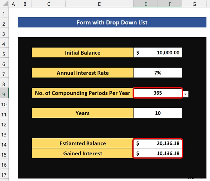 วิธีสร้างแบบฟอร์มที่มีรายการแบบเลื่อนลงใน Excel