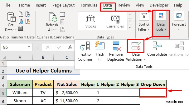 การสร้างตัวกรองแบบเลื่อนลงเพื่อดึงข้อมูลตามการเลือกใน Excel