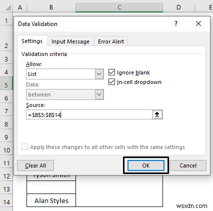 วิธีลบช่องว่างจากรายการตรวจสอบข้อมูลใน Excel (5 วิธี)