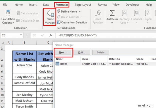 วิธีลบช่องว่างจากรายการตรวจสอบข้อมูลใน Excel (5 วิธี)