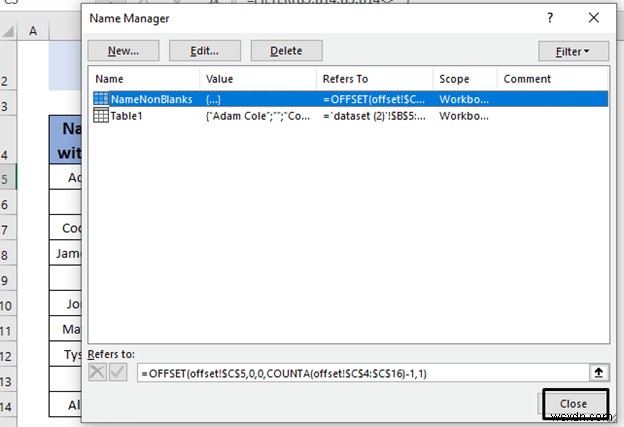 วิธีลบช่องว่างจากรายการตรวจสอบข้อมูลใน Excel (5 วิธี)