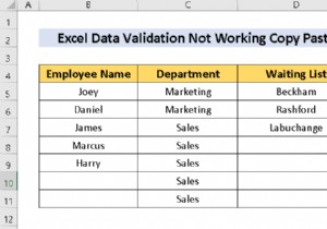 [แก้ไขแล้ว] การตรวจสอบข้อมูลไม่ทำงานสำหรับการคัดลอกวางใน Excel