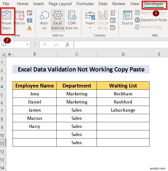 [แก้ไขแล้ว] การตรวจสอบข้อมูลไม่ทำงานสำหรับการคัดลอกวางใน Excel