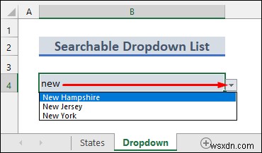 สร้างรายการดรอปดาวน์ที่ค้นหาได้ใน Excel (2 วิธี)