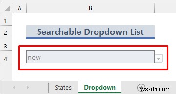 สร้างรายการดรอปดาวน์ที่ค้นหาได้ใน Excel (2 วิธี)