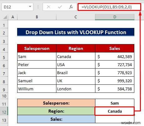 วิธีใช้สูตร VLOOKUP แบบกำหนดเองในการตรวจสอบข้อมูล Excel