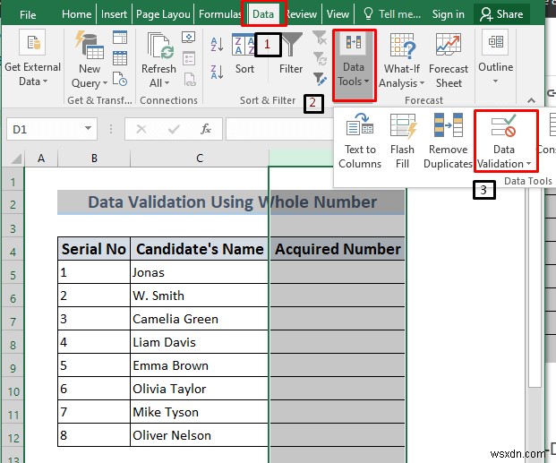 วิธีใช้การตรวจสอบความถูกต้องของข้อมูลใน Excel ด้วยสี (4 วิธี)