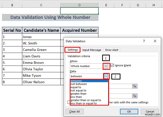 วิธีใช้การตรวจสอบความถูกต้องของข้อมูลใน Excel ด้วยสี (4 วิธี)