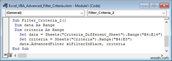 ตัวอย่าง Excel VBA ที่มีเกณฑ์การกรองขั้นสูง (6 กรณี)