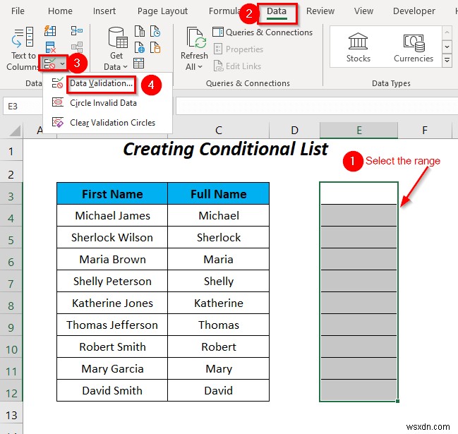 วิธีใช้คำสั่ง IF ในสูตรการตรวจสอบความถูกต้องของข้อมูลใน Excel (6 วิธี)