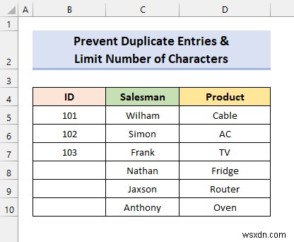 ใช้การตรวจสอบความถูกต้องของข้อมูลที่กำหนดเองสำหรับหลายเกณฑ์ใน Excel (4 ตัวอย่าง)