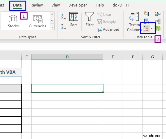 VBA เพื่อเลือกค่าจากรายการดรอปดาวน์ใน Excel (2 วิธี)