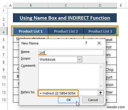 วิธีการสร้างรายการดรอปดาวน์ขึ้นกับช่องว่างใน Excel