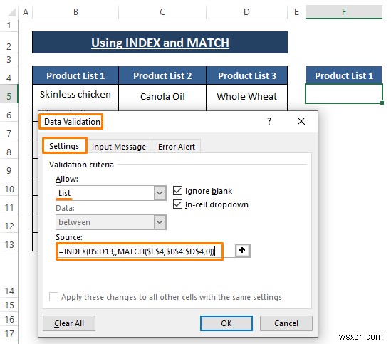 วิธีการสร้างรายการดรอปดาวน์ขึ้นกับช่องว่างใน Excel