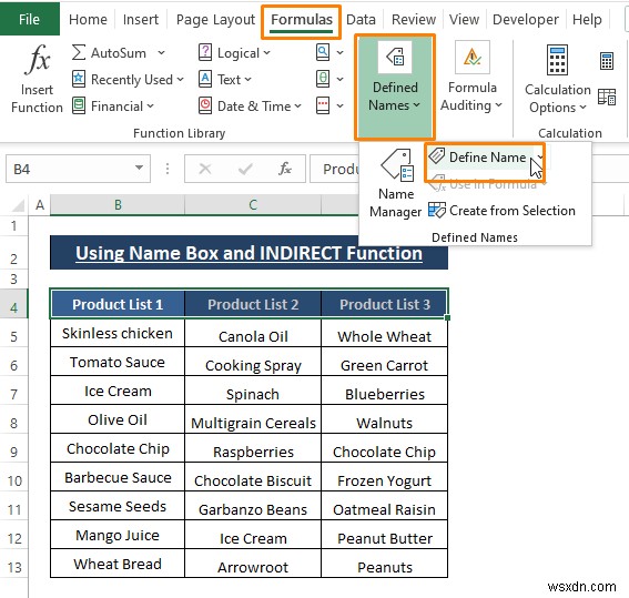 วิธีการสร้างรายการดรอปดาวน์ขึ้นกับช่องว่างใน Excel