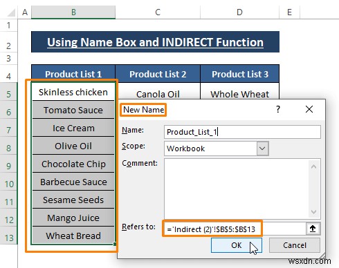 วิธีการสร้างรายการดรอปดาวน์ขึ้นกับช่องว่างใน Excel