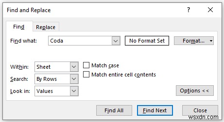 [แก้ไขแล้ว!] CTRL+F ไม่ทำงานใน Excel (5 แก้ไขแล้ว)