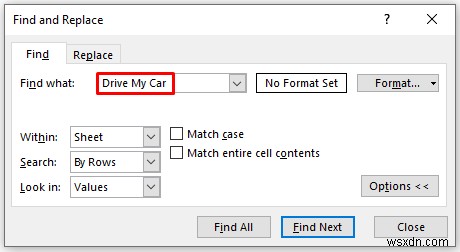 [แก้ไขแล้ว!] CTRL+F ไม่ทำงานใน Excel (5 แก้ไขแล้ว)