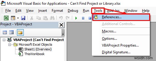 [แก้ไขแล้ว]:ไม่พบข้อผิดพลาดของโครงการหรือไลบรารีใน Excel (โซลูชัน 3 รายการ)