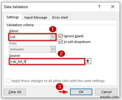 สร้างรายการตรวจสอบความถูกต้องของข้อมูลด้วยการเลือกหลายรายการใน Excel