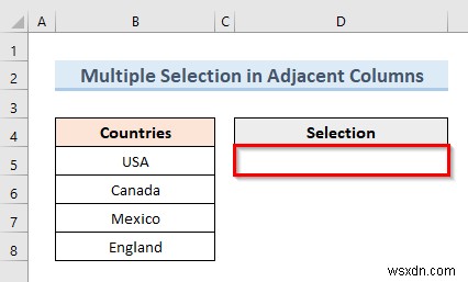 สร้างรายการตรวจสอบความถูกต้องของข้อมูลด้วยการเลือกหลายรายการใน Excel