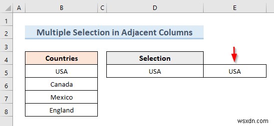 สร้างรายการตรวจสอบความถูกต้องของข้อมูลด้วยการเลือกหลายรายการใน Excel