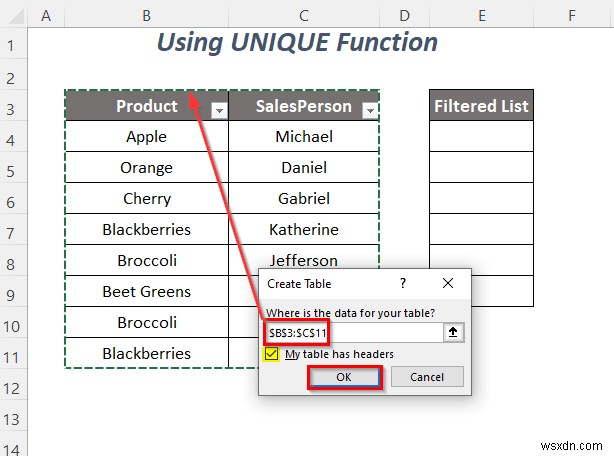 วิธีการคัดลอกรายการดรอปดาวน์ตัวกรองใน Excel (5 วิธี)