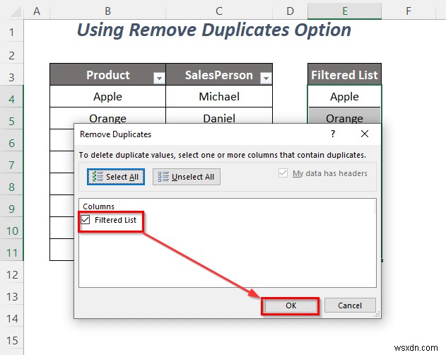 วิธีการคัดลอกรายการดรอปดาวน์ตัวกรองใน Excel (5 วิธี)