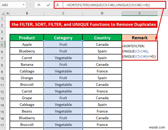 วิธีลบรายการที่ซ้ำกันออกจากรายการแบบเลื่อนลงใน Excel (4 วิธี)