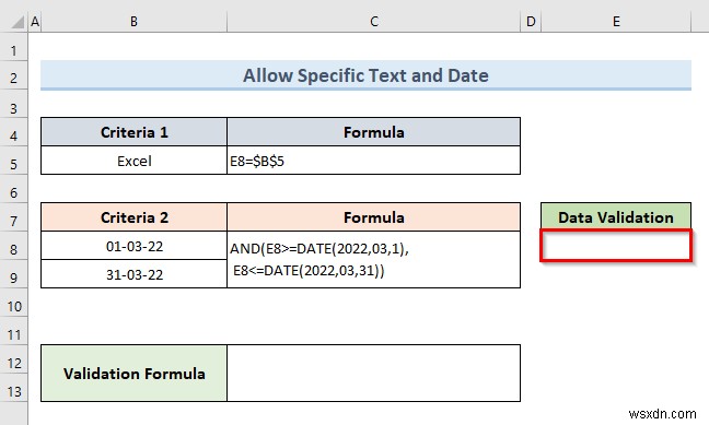 วิธีการใช้การตรวจสอบข้อมูลหลายรายการในเซลล์เดียวใน Excel (ตัวอย่าง 3 รายการ)