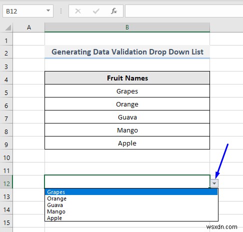 รายการตรวจสอบความถูกต้องของข้อมูลด้วย VBA ใน Excel (7 แอปพลิเคชัน)