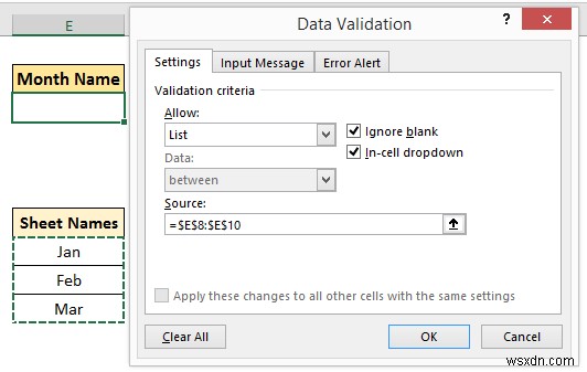 วิธีการเลือกจากเมนูดร็อปดาวน์และดึงข้อมูลจากชีตต่างๆ ใน ​​Excel