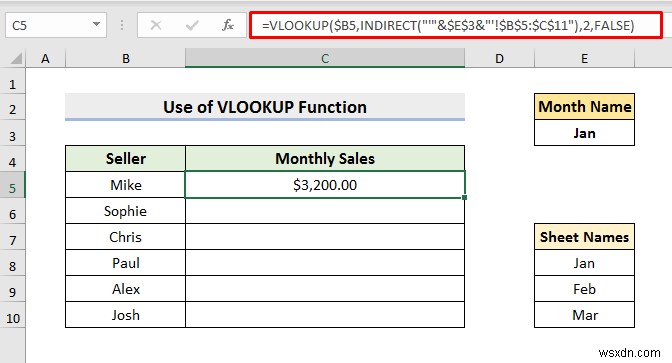 วิธีการเลือกจากเมนูดร็อปดาวน์และดึงข้อมูลจากชีตต่างๆ ใน ​​Excel