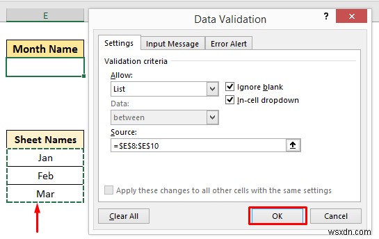 วิธีการเลือกจากเมนูดร็อปดาวน์และดึงข้อมูลจากชีตต่างๆ ใน ​​Excel