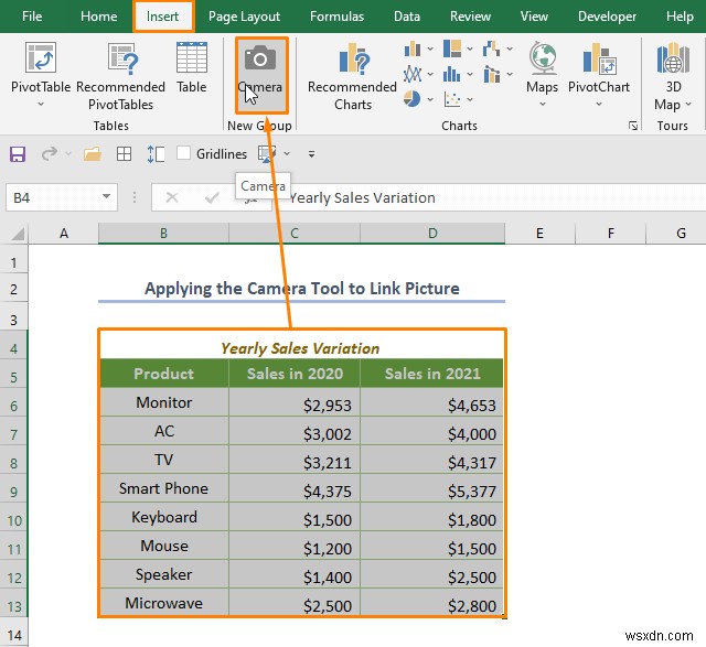 วิธีเชื่อมโยงรูปภาพกับค่าของเซลล์ใน Excel (4 วิธีด่วน)