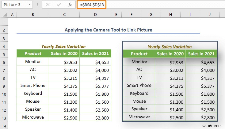 วิธีเชื่อมโยงรูปภาพกับค่าของเซลล์ใน Excel (4 วิธีด่วน)