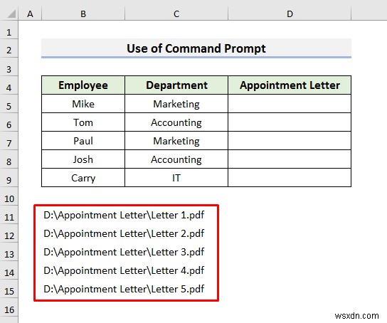 วิธีการไฮเปอร์ลิงก์ไฟล์ PDF หลายไฟล์ใน Excel (3 วิธี)