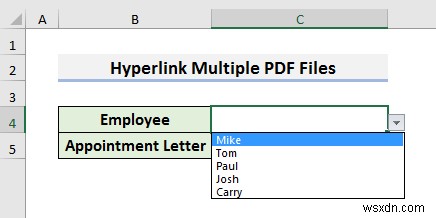 วิธีการไฮเปอร์ลิงก์ไฟล์ PDF หลายไฟล์ใน Excel (3 วิธี)