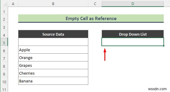 วิธีการเพิ่มตัวเลือกว่างลงในรายการแบบเลื่อนลงใน Excel (2 วิธี)