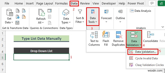 วิธีการเพิ่มตัวเลือกว่างลงในรายการแบบเลื่อนลงใน Excel (2 วิธี)