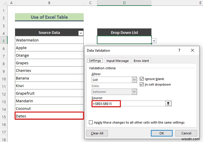 วิธีการเพิ่มตัวเลือกว่างลงในรายการแบบเลื่อนลงใน Excel (2 วิธี)