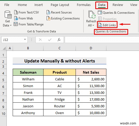 [แก้ไขแล้ว!]  เวิร์กบุ๊กนี้มีลิงก์ไปยังแหล่งข้อมูลอื่น  ข้อผิดพลาดใน Excel