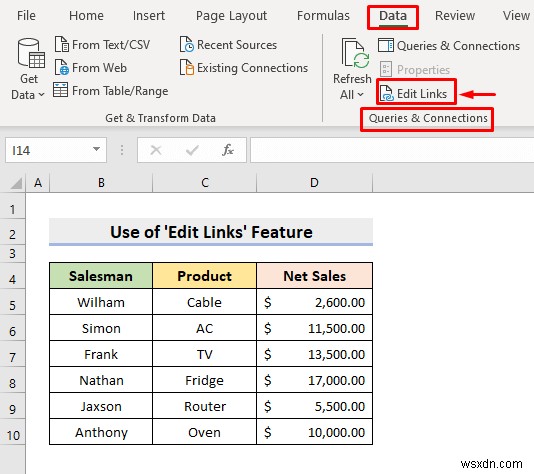 [แก้ไขแล้ว!]  เวิร์กบุ๊กนี้มีลิงก์ไปยังแหล่งข้อมูลอื่น  ข้อผิดพลาดใน Excel