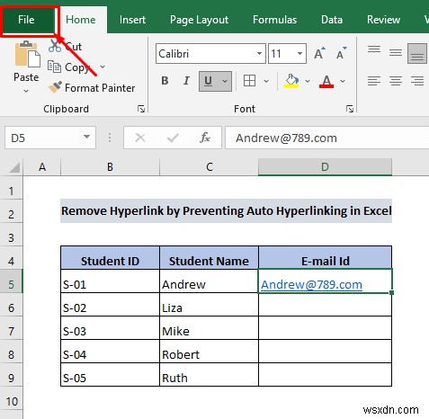 วิธีการลบไฮเปอร์ลิงก์อย่างถาวรใน Excel (4 วิธี)