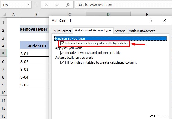 วิธีการลบไฮเปอร์ลิงก์อย่างถาวรใน Excel (4 วิธี)