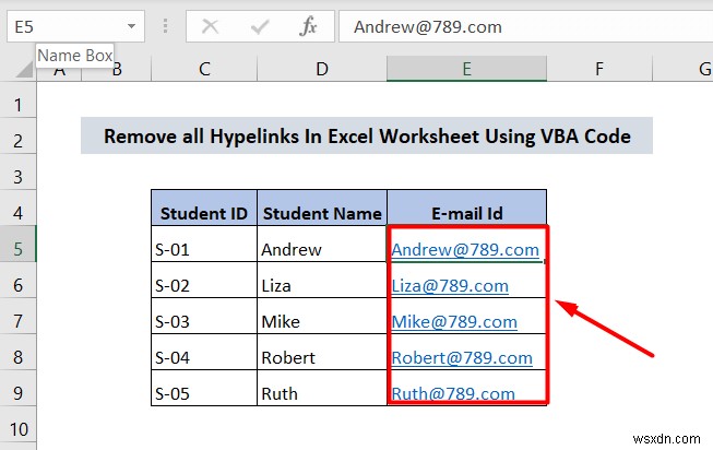 วิธีการลบไฮเปอร์ลิงก์อย่างถาวรใน Excel (4 วิธี)