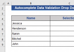 รายการตรวจสอบความถูกต้องของข้อมูลเติมอัตโนมัติใน Excel (2 วิธี)
